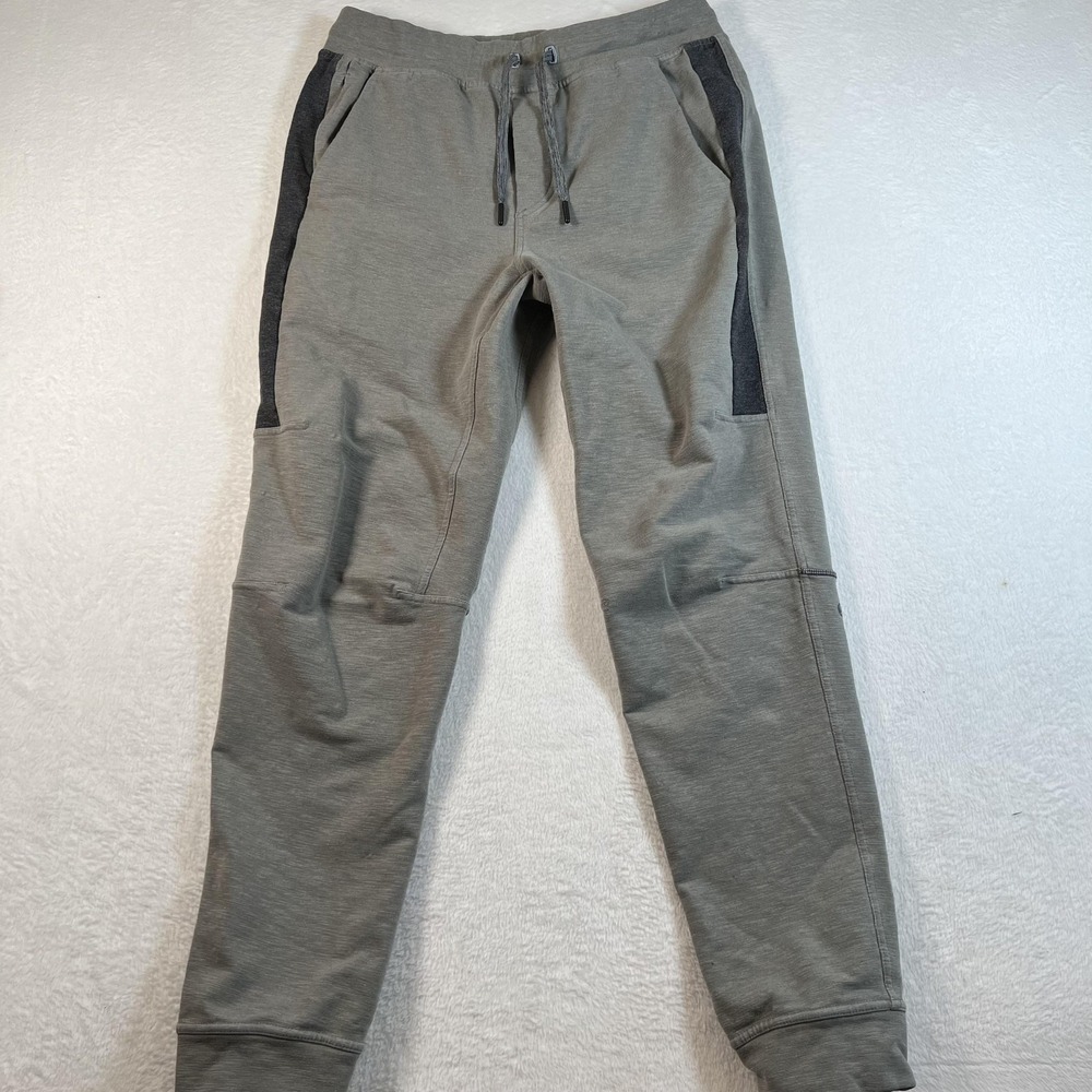 Lululemon Athletica Pants Mens Large Gray Knit Joggers Drawstring Athletic